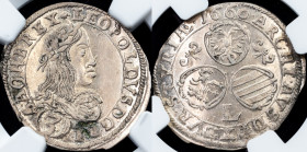 Leopold I., 3 Kreuzer 1660, Graz