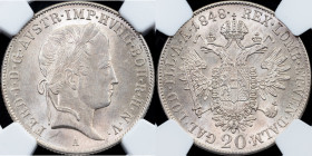 Ferdinand V., 20 Kreuzer 1848, A, Vienna