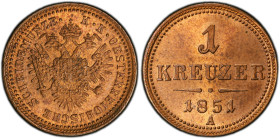 Franz Joseph I., 1 Kreuzer 1851, A