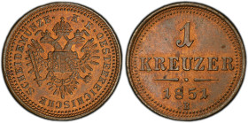 Franz Joseph I., 1 Kreuzer 1851, B