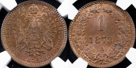 Franz Joseph I., 1 Kreuzer 1873, A, Vienna