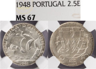 República Portuguesa - 2$50 1948, NGC M67, A.G:30.11, Top Grade