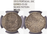 Ensaio e Prova - 20 Centavos 1913 , NGC MS 65, A.G:E5.02