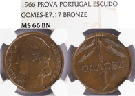 Ensaio e Prova - 1 Escudo 1966 PROVA, NGC MS 66BN, A.G:E7.14