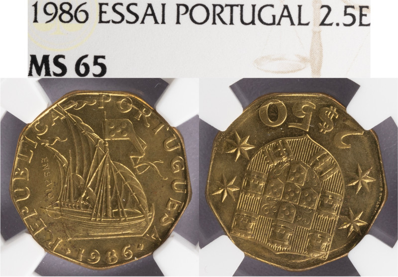 Ensaio e Prova - 2$50 1966 Ensaio, NGC MS65, E8.09a, Rara