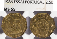 Ensaio e Prova - 2$50 1966 Ensaio, NGC MS65, E8.09a, Rara
