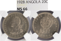 Angola - IIII Macutas 1928, NGC MS66, A.G:03.02
