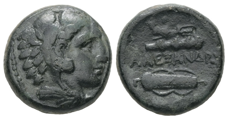 Kings of Macedon, Alexander III 'the Great', 336-323 BC. AE Unit. 6.18 g. - 17.3...