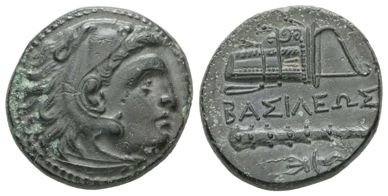 Kings of Macedon, Alexander III 'the Great', 336-323 BC. AE. 5.31 g. - 19.83 mm....
