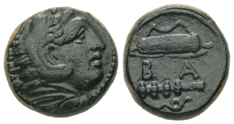 Kings of Macedon, Alexander III 'the Great', 336-323 BC. AE. 5.81 g. - 16.79 mm....