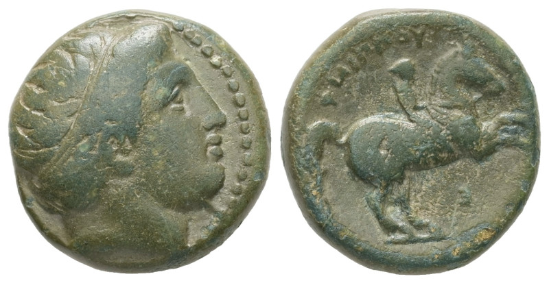 Kings of Macedon, Philip II. 359-336 BC. AE. 6.41 g. - 16.88 mm. Uncertain mint ...