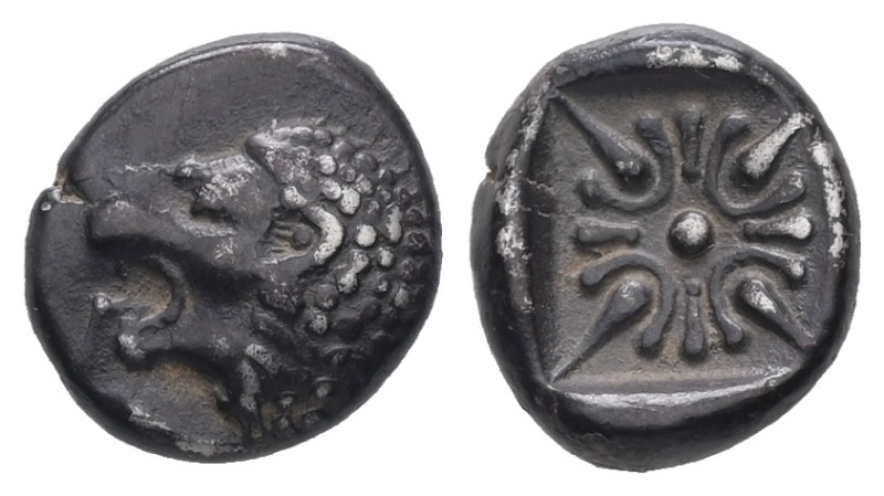 Ionia, Miletos. AR Obol or Hemihekte, 1.06 g. - 9.97 mm. Late 6th-early 5th cent...
