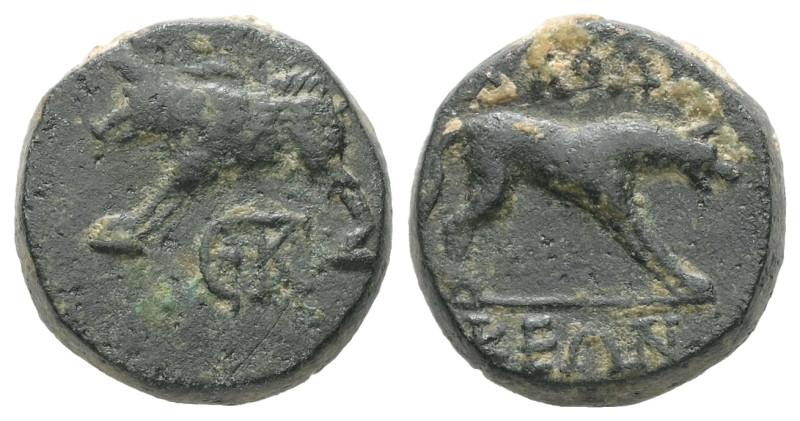 Phrygia, Laodikeia on the Lykos. AE. 4.70 g. - 14.66 mm. Circa 1st century BC.
O...