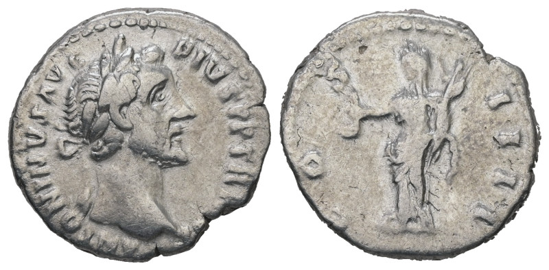 Antoninus Pius, AD. 138-161. AR Denarius. 2.93 g. - 18.37 mm. Rome.
Obv.: ANTONI...