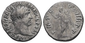 Trajan, AD. 98-117. AR Denarius. 2.47 g. - 18.30 mm. Rome.
Obv.: IMP CAES NERVA TRAIAN AVG GERM. Head of Trajan, laureate, right.
Rev.: P M TR P COS I...