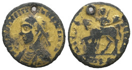 Roman Imperial, Circa 4th century AD. Fourrée Solidus (Amulet), 2.36 g. - 18.76 mm.
