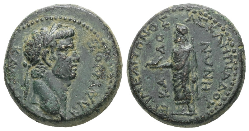 Phrygia, Cadi (Kadoi). Claudius, AD. 41-54. AE. 6.17 g. - 19.69 mm. Meliton, son...