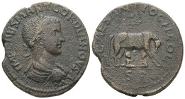 Pisidia, Antiochia. Gordian III. AD. 238-244. AE Sestertius. 24.83 g. - 33.68 mm.
Obv.: IMP CAES M ANT GORDIANOVS AVG. Laureate, draped and cuirassed...