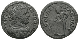 Troas, Alexandreia. Caracalla, AD. 197-217. AE. 7.84 g. - 24.18 mm.
Obv.: ΑΥ M AV ANTONIN. Laureate and draped bust of Caracalla, right.
Rev.: COL ALE...
