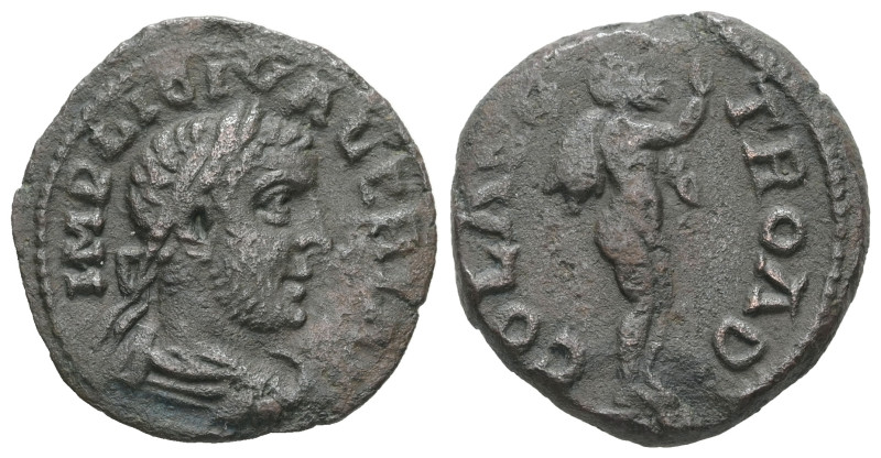 Troas, Alexandria. Valerian I. AD. 253-260. AE As. 5.19 g. - 21.46 mm.
Obv.: IMP...