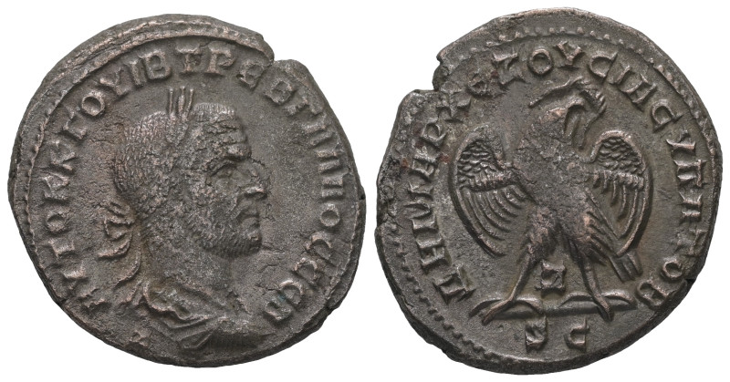 Syria, Seleucis and Pieria. Trebonianus Gallus, AD. 251-253. Bl Tetradrachm. 11....