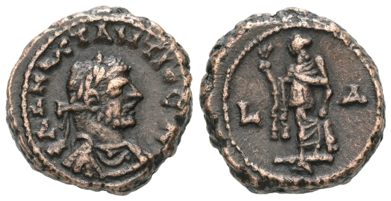 Egypt, Alexandria. Constantius I. (as Caesar), AD. 293-305. Bl Tetradrachm. 8.89...