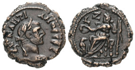 Egypt, Alexandria. Diocletian, AD. 284-305. Bl Tetradrachm. 6.14 g. - 20.19 mm. AD. 290/1. Diocletian Year 7 = Maximian Year 6.
Obv.: ΔΙΟΚΛΗΤΙΑΝΟϹ ϹΕΒ...