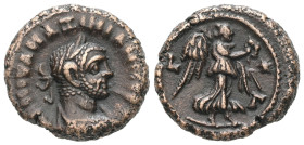 Egypt, Alexandria. Maximianus, AD. 285-305. Bl Tetradrachm. 6.95 g. - 20.21 mm. Dated RY 3 (AD. 287/8).
Obv.: Α Κ ΜΑ ΟΥΑ ΜΑΞΙΜΙΑΝΟ[Ϲ ϹΕΒ]. Laureate, d...