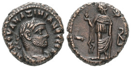 Egypt, Alexandria. Maximianus, AD. 285-305. Bl Tetradrachm. 8.94 g. - 18.52 mm. Dated RY 2 = (AD 286/7).
Obv.: Α Κ Μ ΟΥΑ ΜΑΞΙΜΙΑΝΟϹ ϹЄΒ. Laureate, dra...