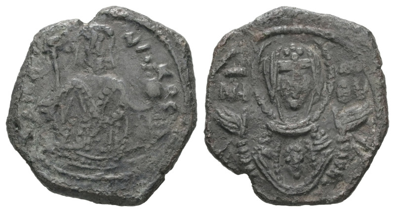 Alexius I Comnenus, AD. 1081-1118. AE Tetarteron. 2.27 g. - 18.74 mm. Thessaloni...