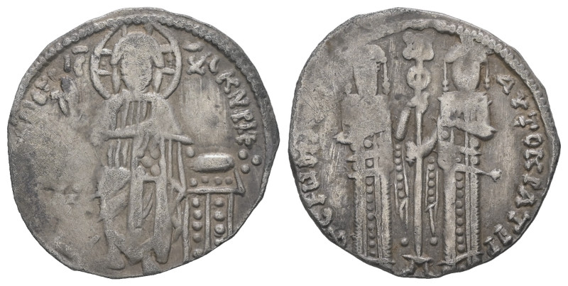Andronicus II Palaeologus and Michael IX, AD. 1282-1328. AR Basilikon. 1.85 g. -...