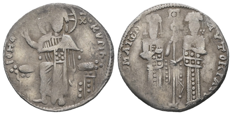Andronicus II Palaeologus and Michael IX, AD. 1282-1328. AR Basilikon. 1.96 g. -...
