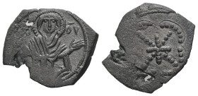 Empire of Nicaea. Anonymous, AD. 1227-1261. AE Tetarteron. 1.95 g. - 20.97 mm. Magnesia.
Obv.: MP̅-ΘV̅. Virgin nimbate, orans, wearing tunic and mapho...
