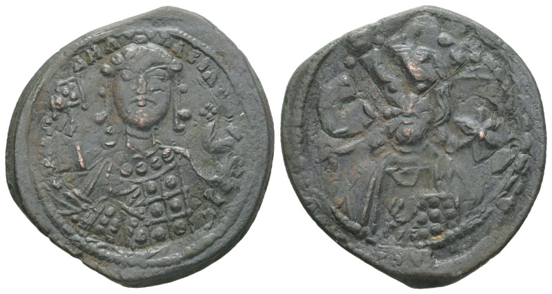 Michael VII Ducas, AD. 1071-1078. AE Follis. 7.53 g. - 28.85 mm. Constantinople....