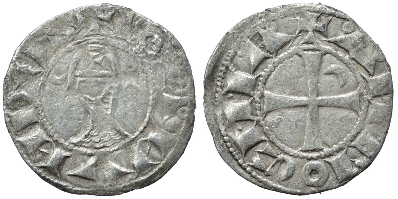 CRUSADERS. Principality of Antioch. Bohémond III, 1163-1201. Denier (silver, 0.7...