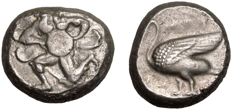 ANCIENT GREECE. CILICIA, MALLOS. 
Silver Stater, circa 440-390 BC. 
Obv: beard...