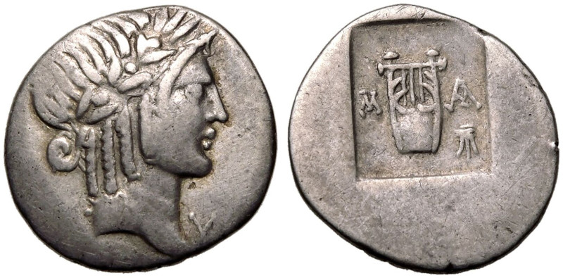 ANCIENT GREECE. LYKIAN LEAGUE, MASIKYTES. 
Silver Hemidrachm, circa 28-18 BC. ...