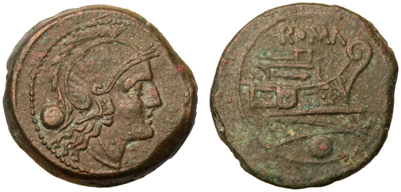 ROMAN REPUBLIC & IMPERATORIAL. Anonymous. 
Bronze Uncia, circa 215-212 BC. Rome...