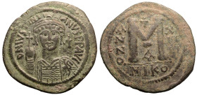 Justinian I Æ 40 Nummi
