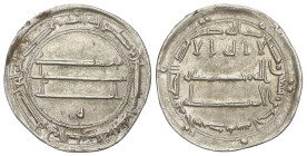 Dirhem. 191H. HARUN AL RASHID. MUHAMMADIYA. 2,96 grs. AR. Leves restos de brillo. A-219.A. EBC-.