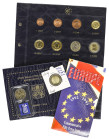 Lote 28 monedas 1 Céntimo a 2 Euro y 50 Pence (2). 1992 a 2014. Incluye: Serie Euro ANDORRA 2014, Serie Euro MALTA 2008, Set euro VATICANO 2014, 2 Eur...