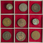 Lote 35 cobres. Siglo XIX-XX. DIFERENTES PAÍSES DEL MUNDO. AE. A EXAMINAR. MBC- a EBC.