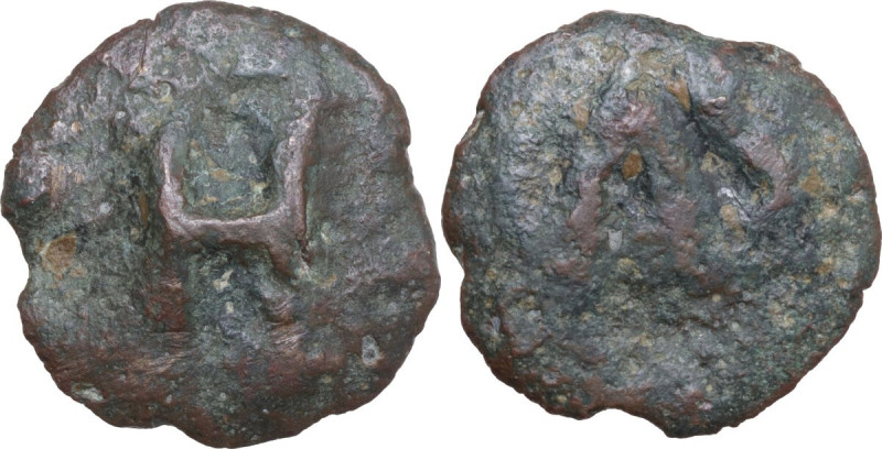 Greek Italy. North-eastern Italy, Hatria. AE Cast Semuncia, 275-225 BC. Obv. H. ...