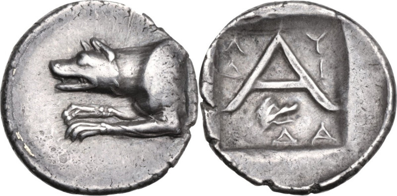 Continental Greece. Argolide, Argos. AR Triobol or Hemidrachm, c. 90-50 BC. Obv....