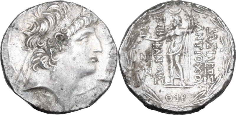 Greek Asia. Seleucid Kings. Antiochos VIII Epiphanes (Grypos) (121-96 BC). AR Te...