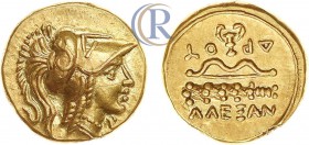 Ancient Greece. Macedonian Kingdom. Alexander III 'the Great', Gold 1/4 Stater (2.10 g). Amphipolis. c. 330-320 BC.
 Древняя Греция. Македонское царст...