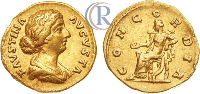 Roman Empire. Faustina Junior, wife of Marcus Aurelius (died AD 175/6). AV Aureu...