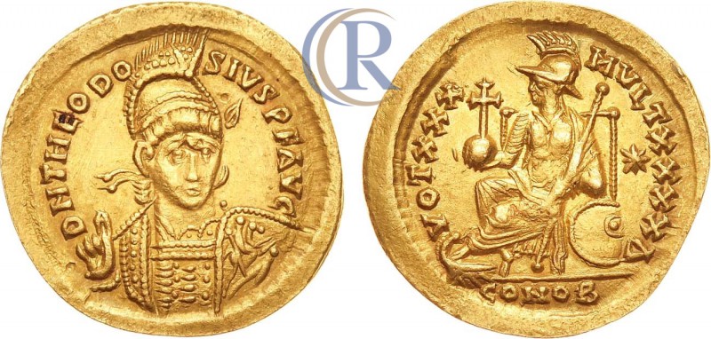 The Easern Roman Empire. Theodosius II AV Solidus, Theodosius II (402-450 AD). A...