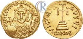 The Byzantine Empire. Philippicus. AV Solidus (gold, 4,43 g). Constantinopolis. c. 711-713 AD.
Византийская империя. Император Филиппик Вардан. Солид....