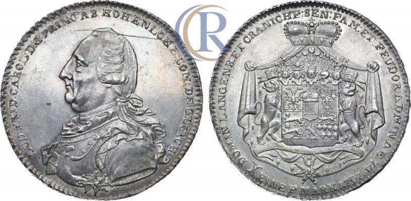 Germany. Taler, 1797. Silver, 28,05 g.
 Германия. Княжество Гогенлоэ-Оринген. Кн...